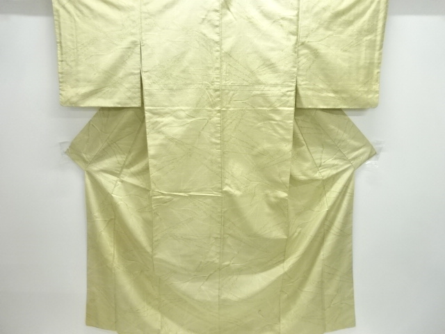 JAPANESE KIMONO / ANTIQUE KIMONO / SILK / TOKAMACHI TSUMUGI / WOVEN ABSTRACT PATTERN